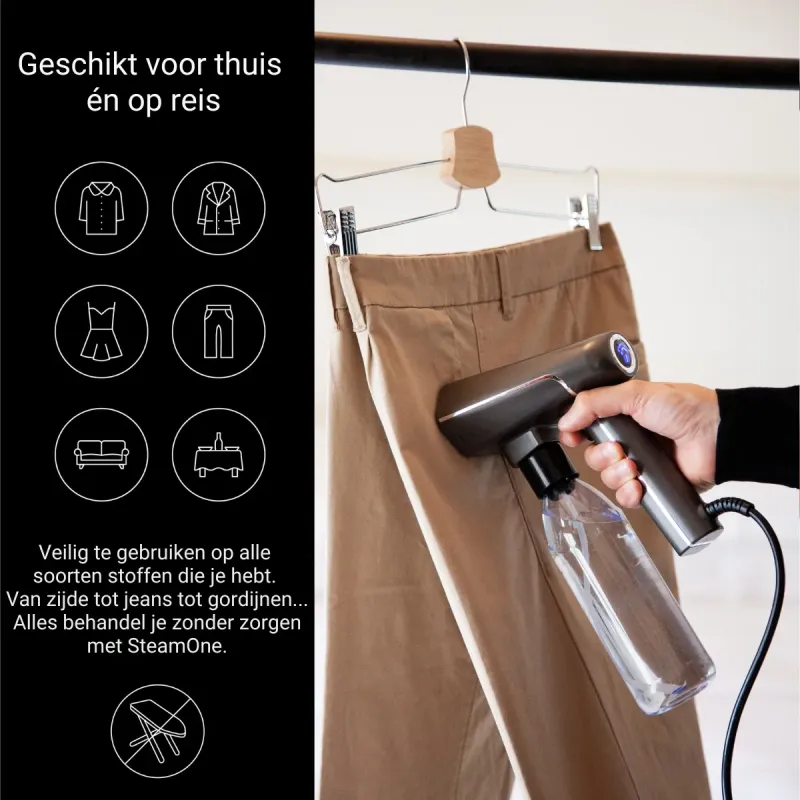 S-Nomad: Geschikt voor thuis en op reis en veilig te gebruiken op alle soorten stoffen S-Nomad: Geschikt voor thuis en op reis en veilig te gebruiken op alle soorten stoffen