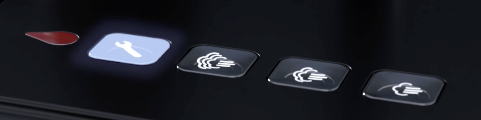 SteamCube onderhoudsindicator